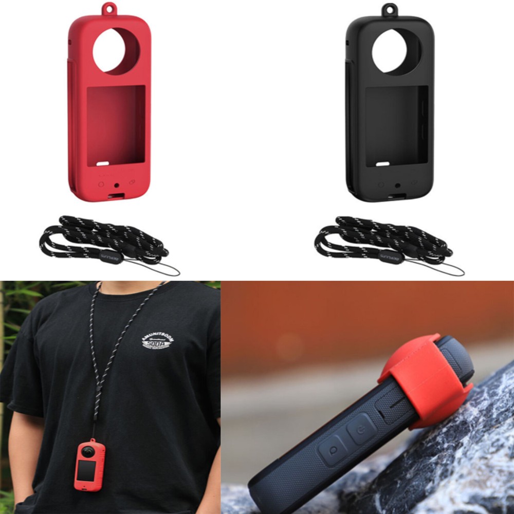 Lens Protector Body Protector Scratch Resistant Case Lanyard for Insta360 X3