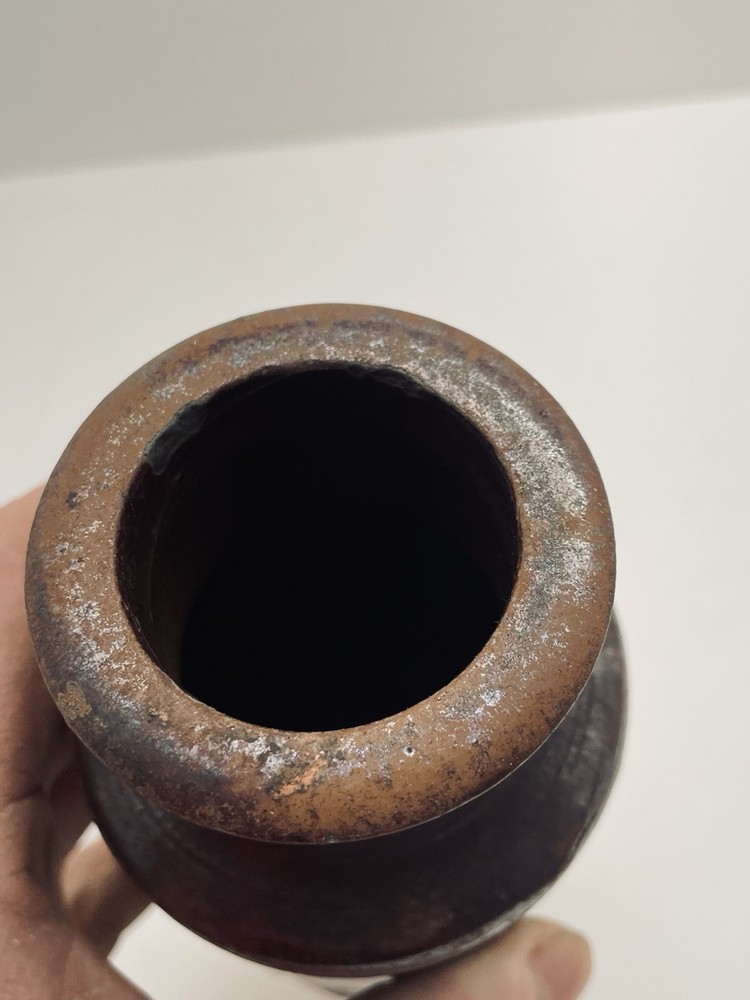 Vintage Blacking Bottle 6” H, 3” W