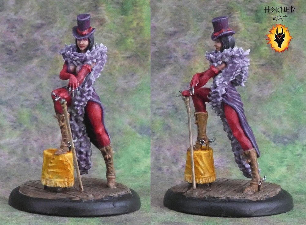 Malifaux Arcanist Performers, 2 models, painted