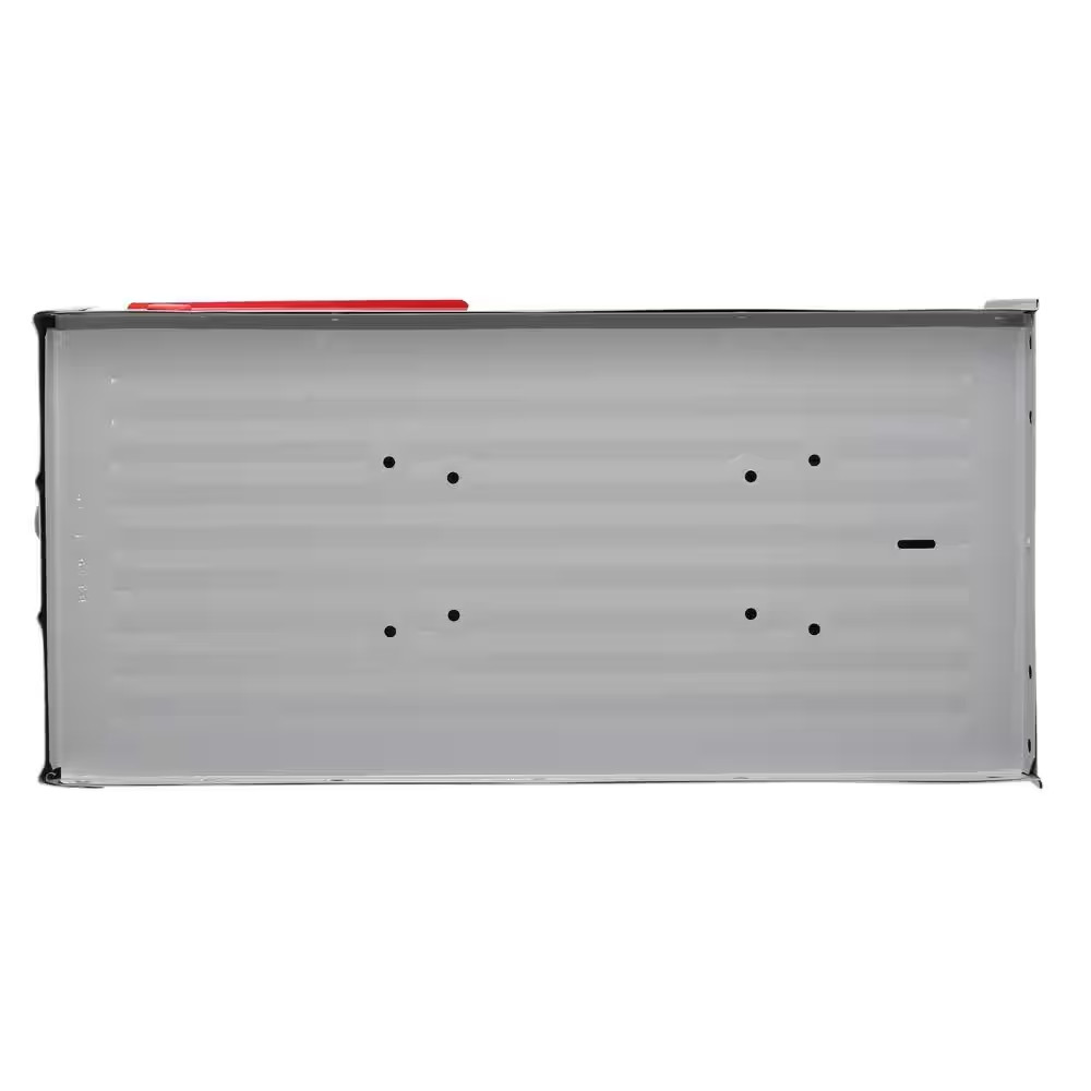 Stanley Gray, Extra Large, Steel, Post Mount Mailbox