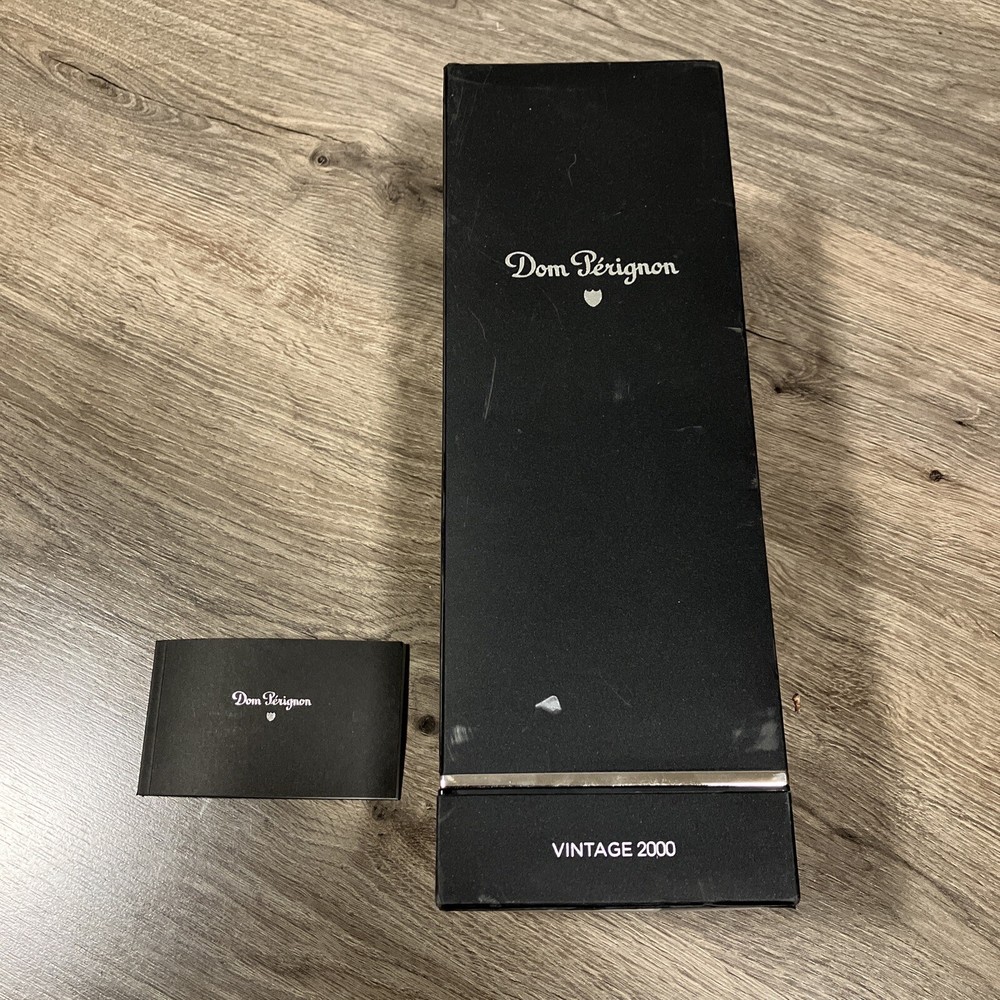 DOM PERIGNON~VINTAGE 2000~BLACK/SILVER LABEL EMPTY BOX WITH BROCHURE ONlY