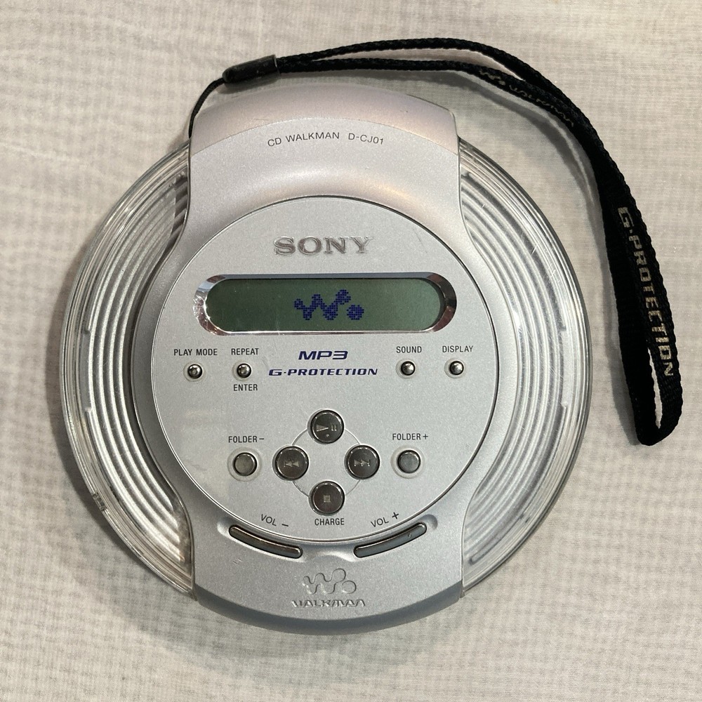 Sony Walkman D-CJ01 Portable CD MP3 Disc Player - Tested