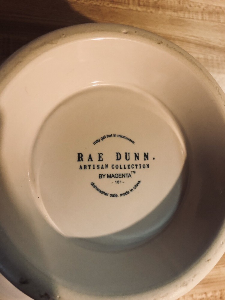 Rae Dunn White “ORGANIC”Ceramic Colander