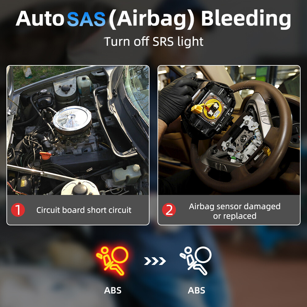 ANCEL AD610 Plus Car OBD2 Scanner Diagnostic Tool ABS SRS SAS Reset Check Engine