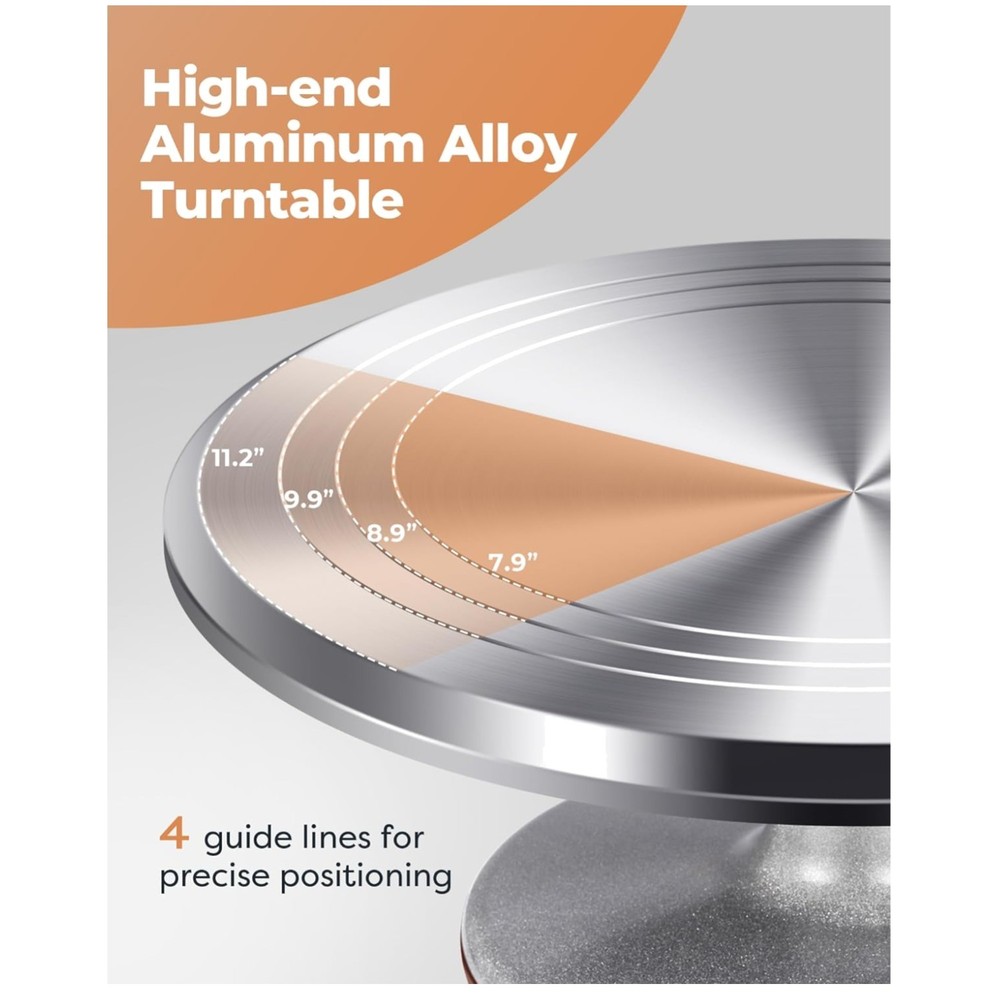 Cake Decorating Kit with Offset Spatula & Icing Smoother