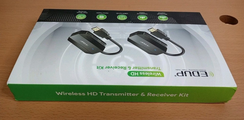 EDUP Wireless HDMI Transmitter and Receiver, Plug & Play 50M/165FT Long Range