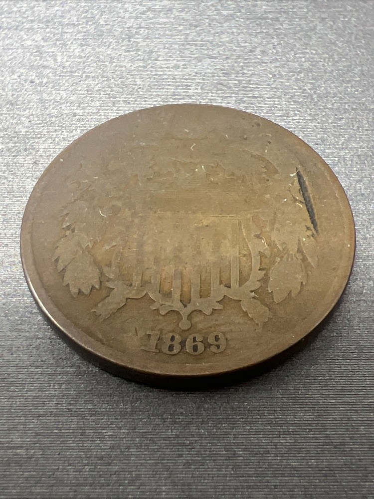 1869 Two Cent Coin #1038
