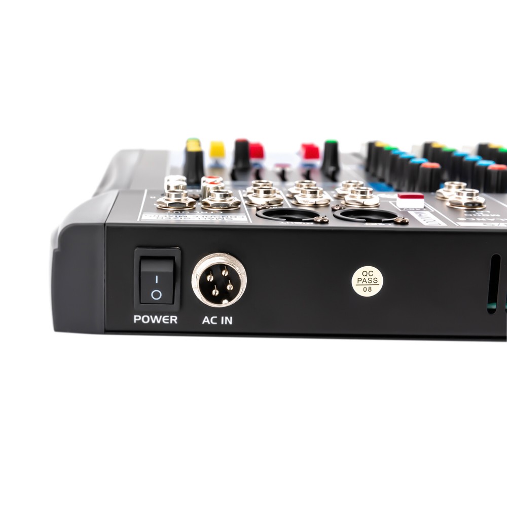 8 Channel Professional Bluetooth Live Studio Audio Mixer USB Mixing Console