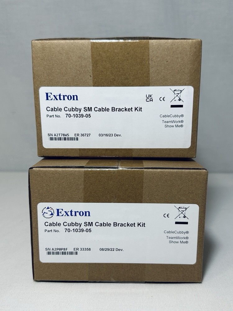 Full KIT! Extron Cable cubby Includes TWO Power Modules & Share Button HDMI's