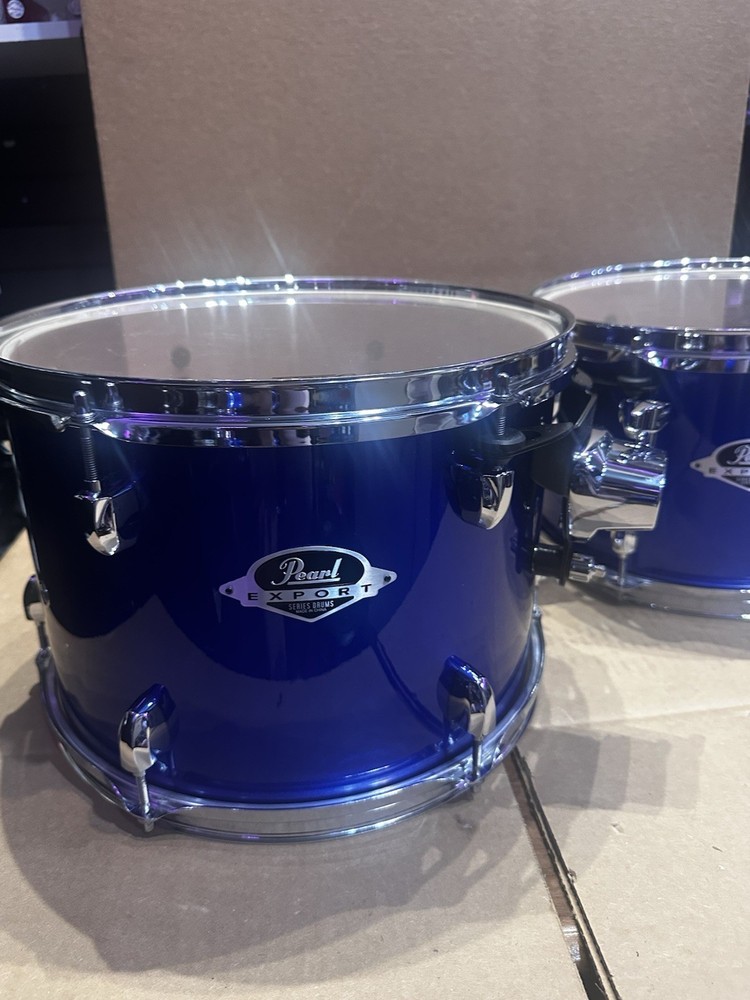 Pearl Export Series 5-Piece Drum Shell Pack – High Voltage Blue – Display Model