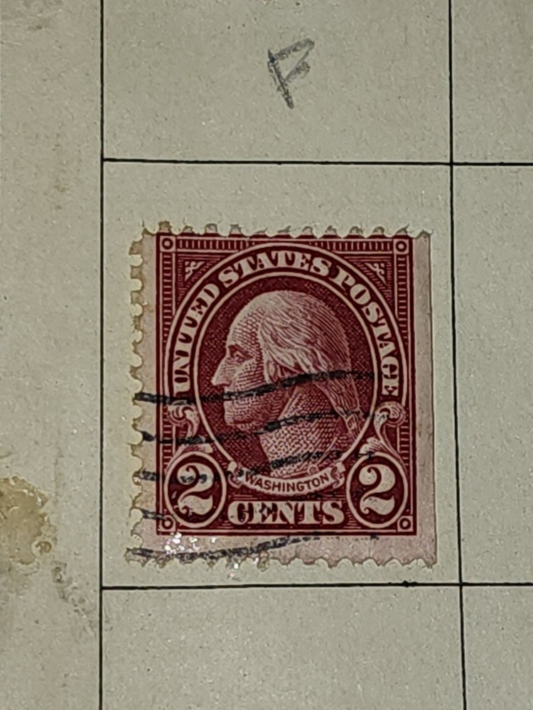 US Unchecked Red Washington 2c Stamp Used - #H593