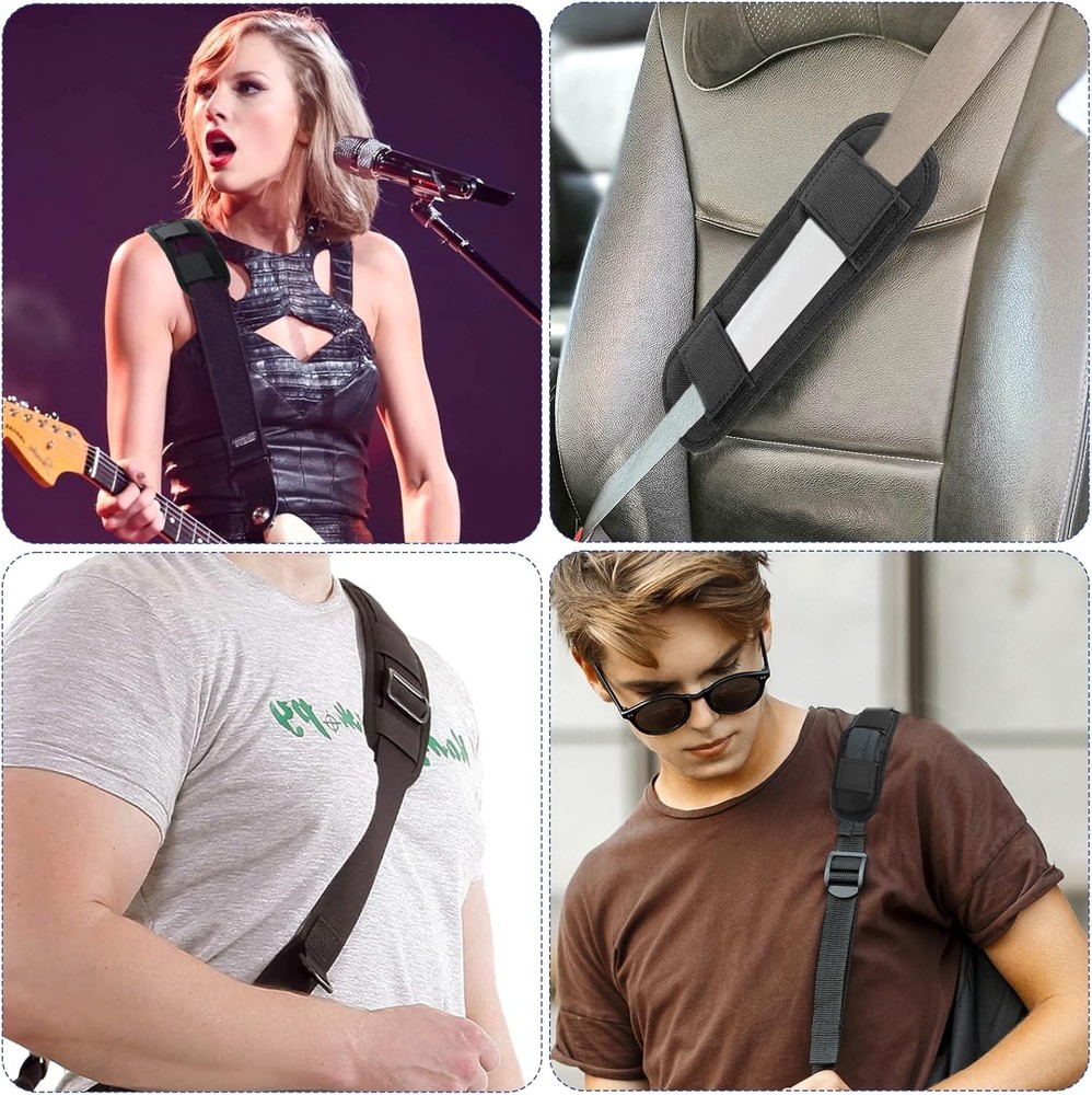 2 Pcs Soft Shoulder Strap Pad, Thick & Breathable Backpack Strap Pads, Removable