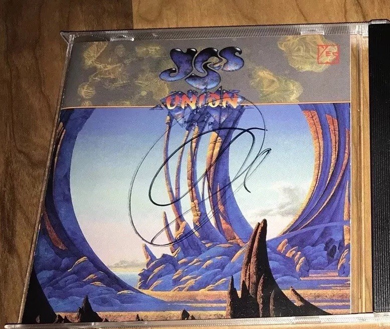 Jon Anderson Signed CD Yes Union With Proof