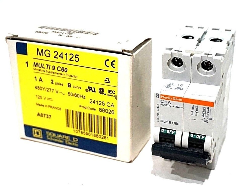 NEW SQUARE D MG24125 SUPPLEMENTARY PROTECTOR MULTI 9 C60