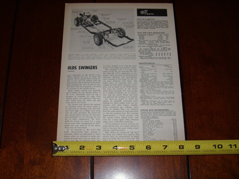 1967 OLDSMOBILE CUTLASS vs. OLDS 442 ORIGINAL ARTICLE