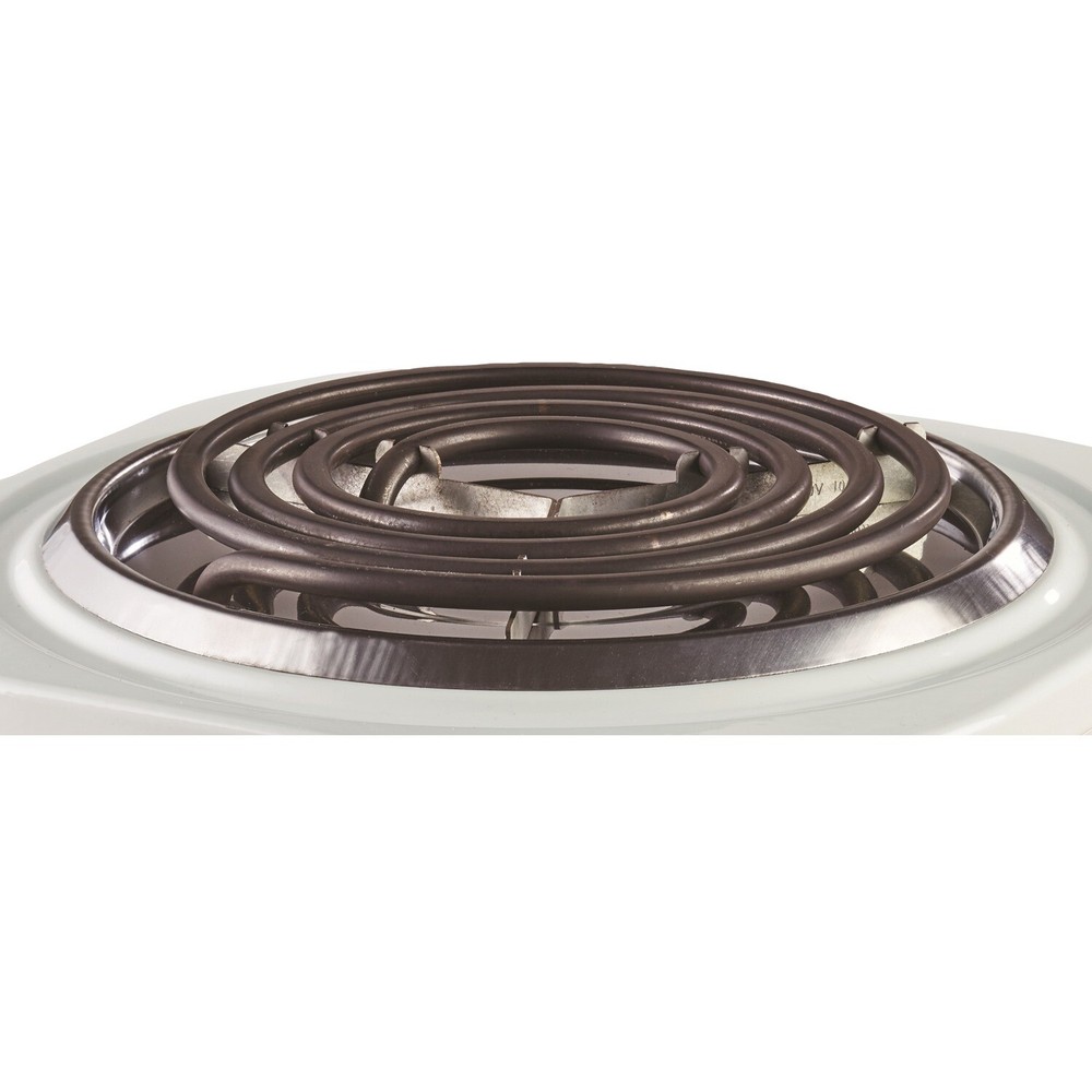 1,000-Watt Single Electric Burner (White)