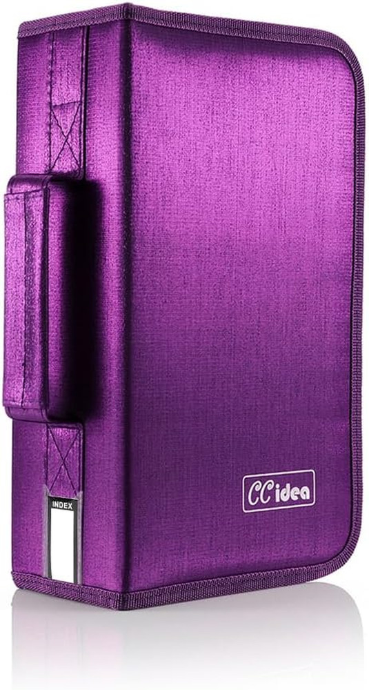 CCidea CD Case DVD Storage Holder, 128 Capacity DVD Cases Organizer CD Plastic