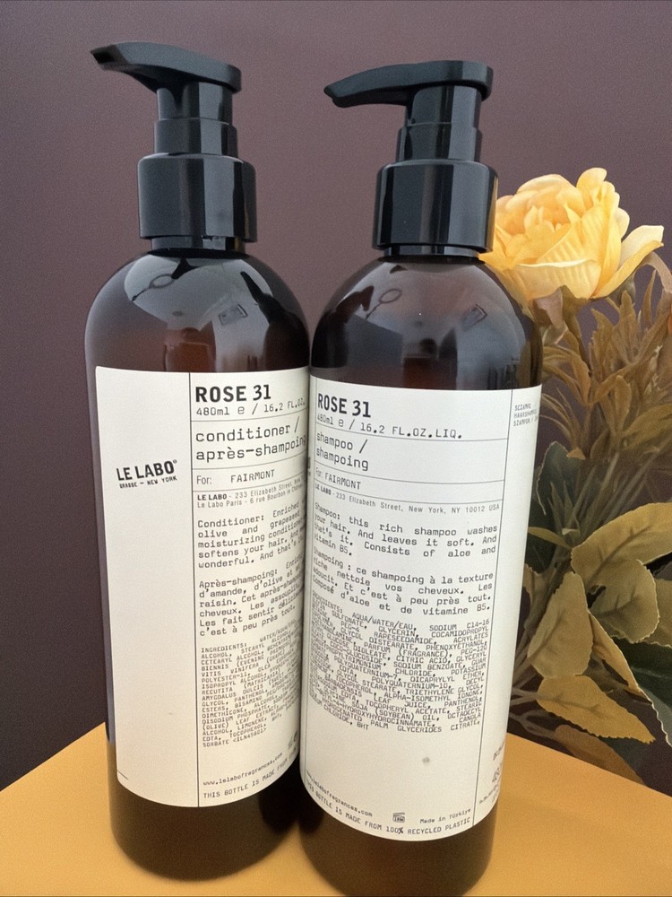Le Labo ROSE 31 Set – Shampoo and Conditioner–480ML Each