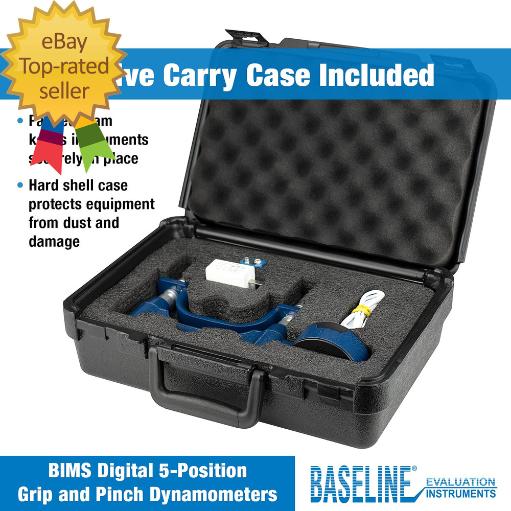 BIMS Digital 5-Position Hand Dynamometer for Grip Strength Testing and Evaluatio