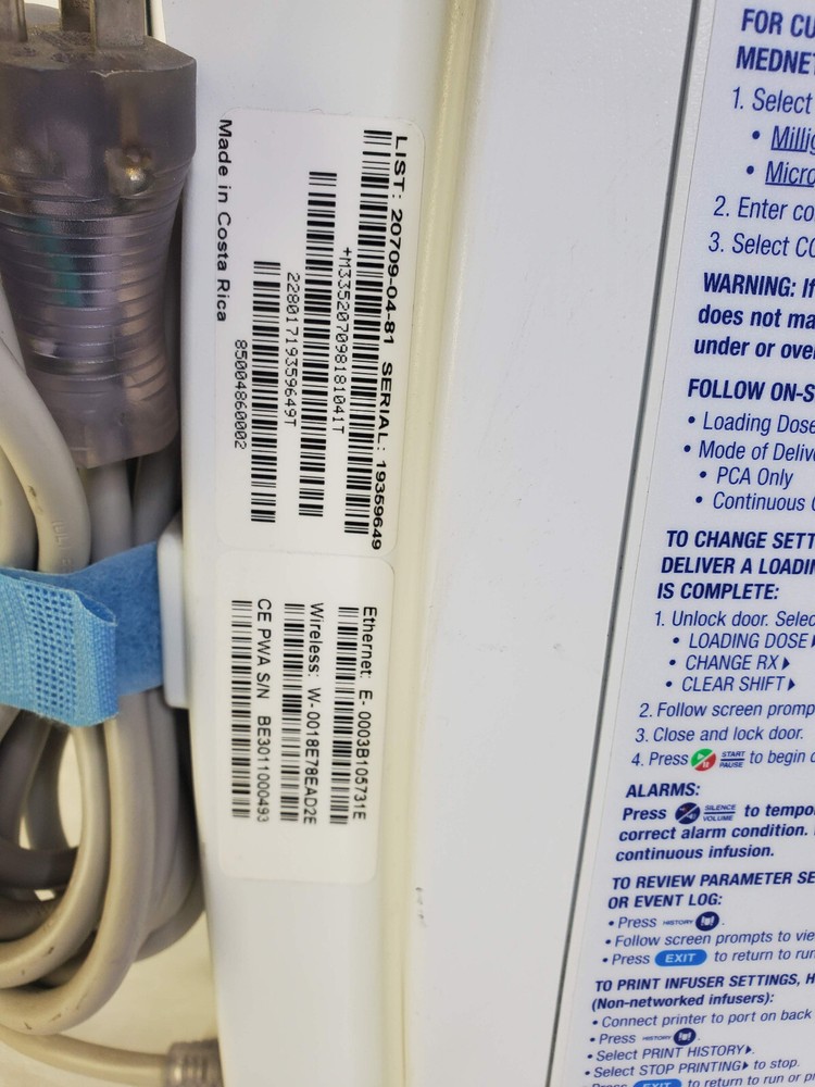 Replacement Key for HOSPIRA Lifecare PCA Infusion Pump