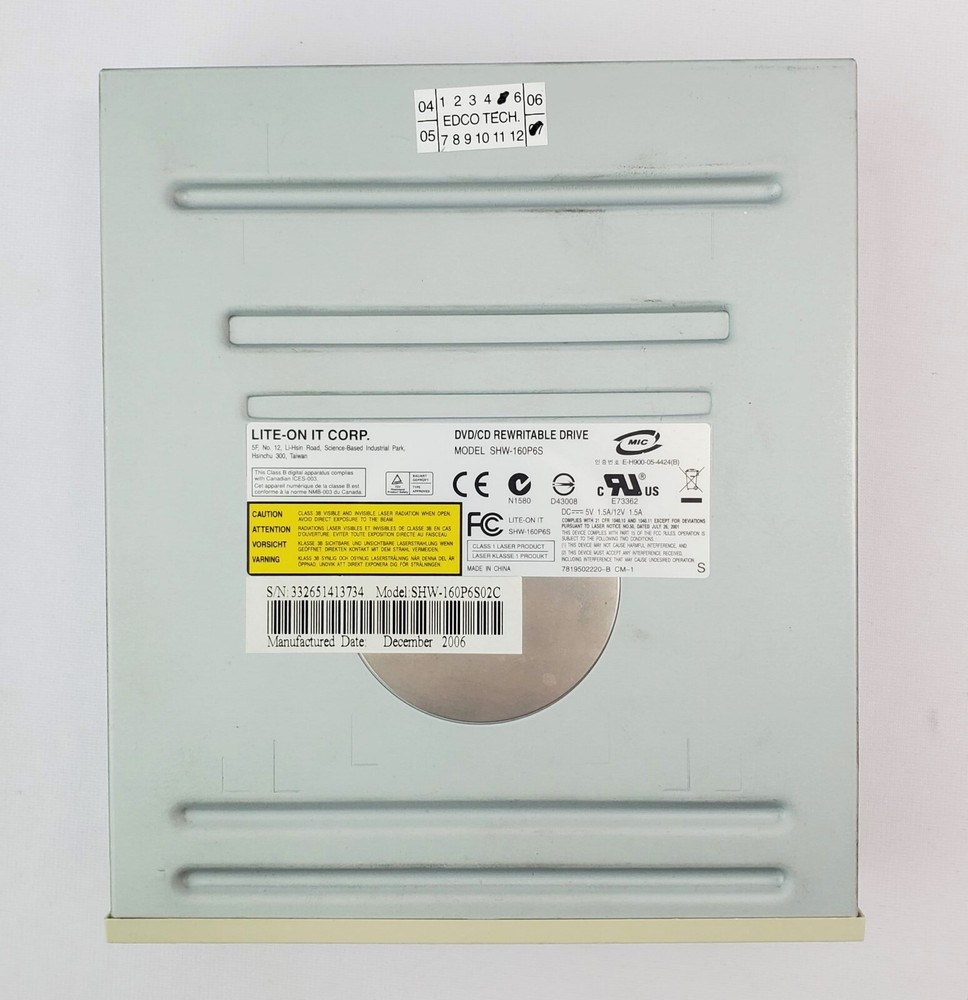 Lite-on SHW-160P6S DVD/CD-RW Drive
