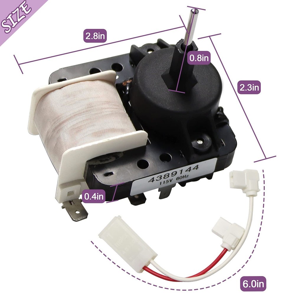 4389144 Refrigerator Freezer Evaporator Fan Motor for Whirlpool