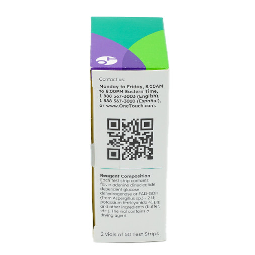 OneTouch Verio Test Strips 100 Count 12/2026+