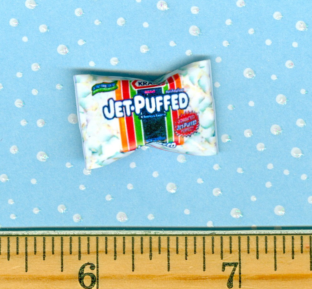 DOLLHOUSE Miniatures SIZE Marshmallow Bag