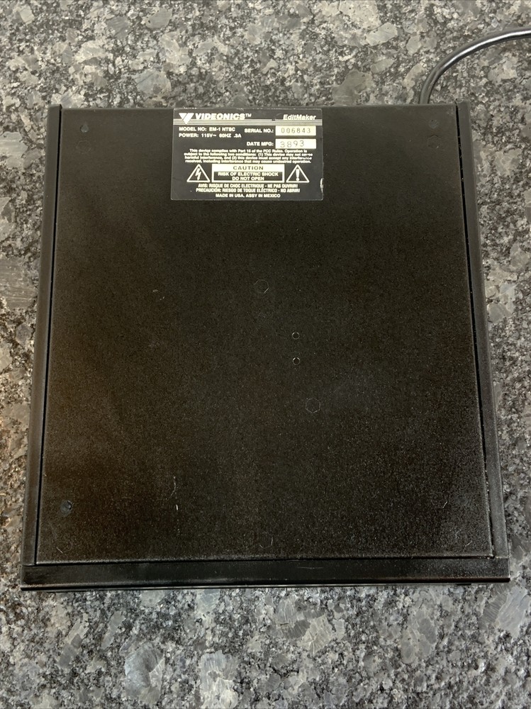 Videonics Model EM-1 NTSC Video Edit Maker EUC WORKS