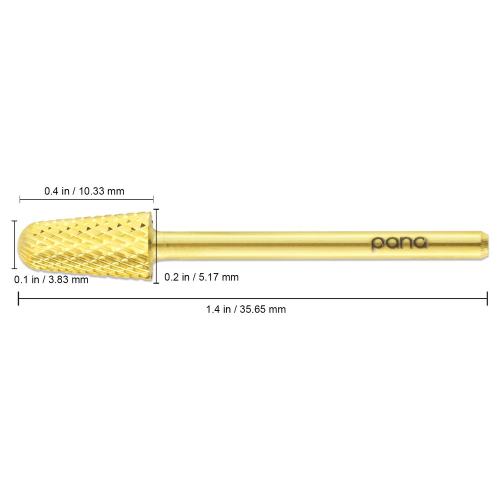 Professional Gold Safety Nail Carbide Drill Bit Medium Grit