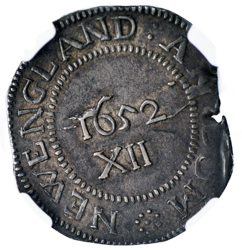 1652 PINE TREE SCHILLING NGC MS 62