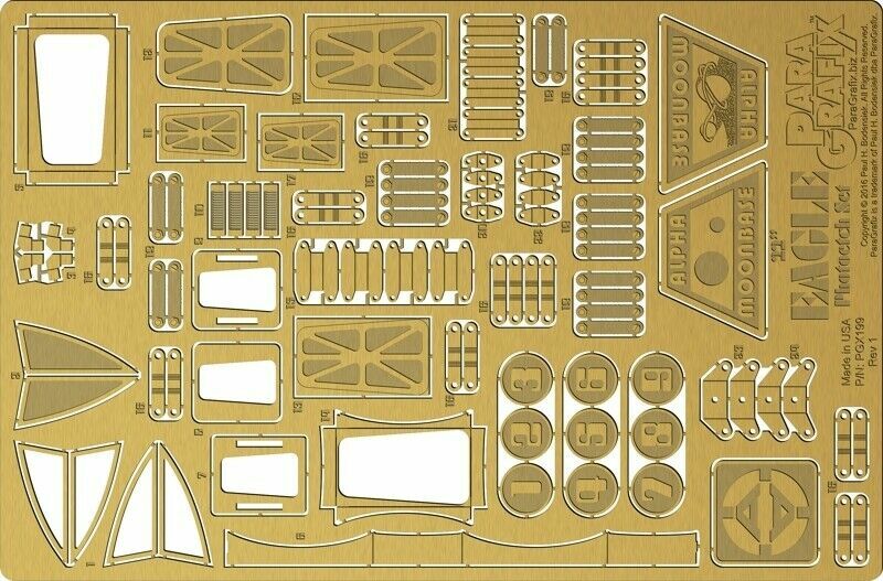 Space 1999 - 22 inch Eagle Photoetch Set 1/48 scale - PGX199 ParaGrafix