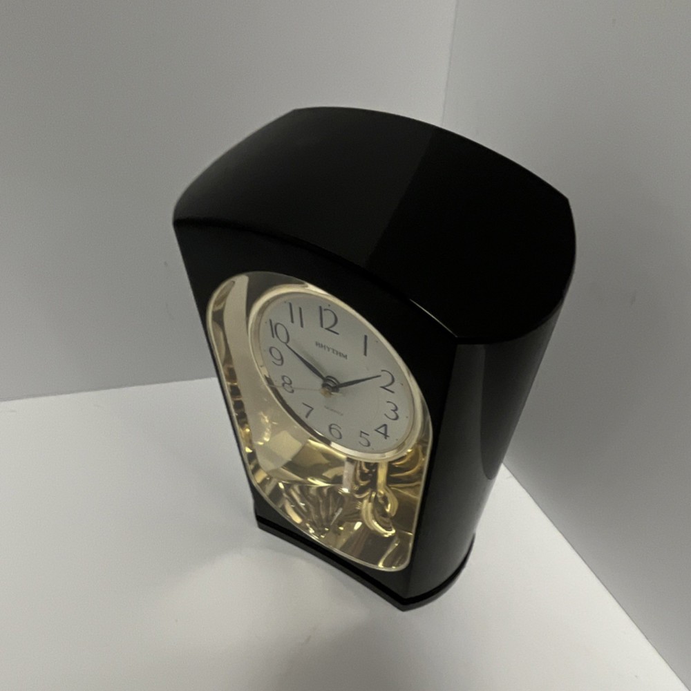 Rhythm Quartz Mantel Clock Pendulum Analog Contemporary Rectangular