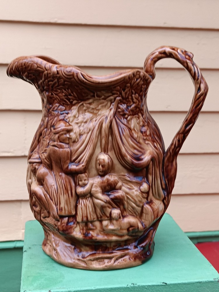 Rockingham Gypsy Pitcher - Clean - Bennington - Bennett