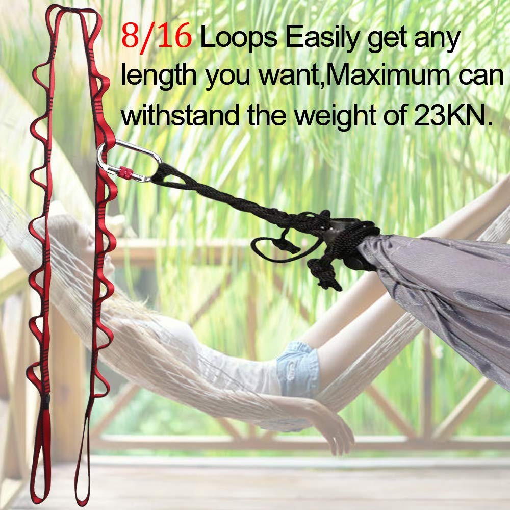 2pcs Safety Daisy Chains Strong Climbing Strap Adjustable Nylon Strap Rope Yo...