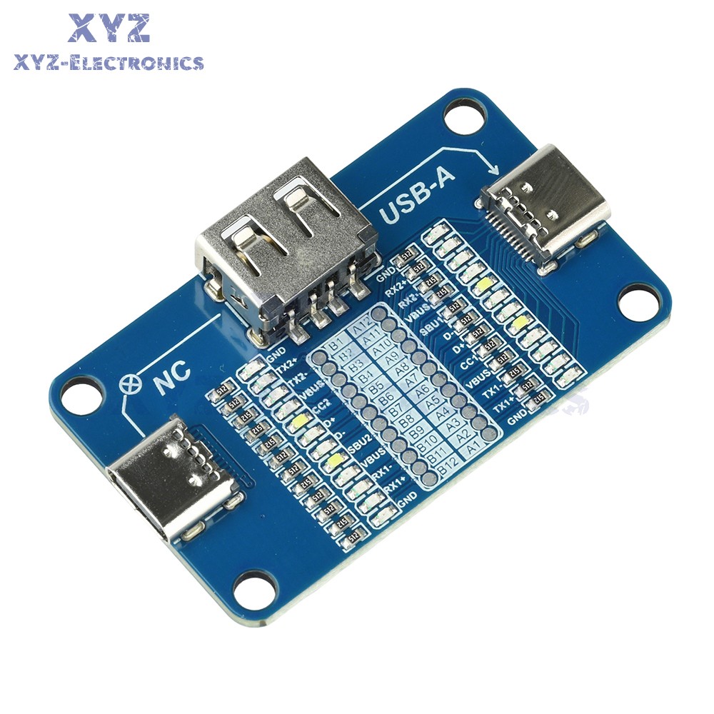 USB A to Type C, Type C to Type C Multi interface Charging Cable Detection Board