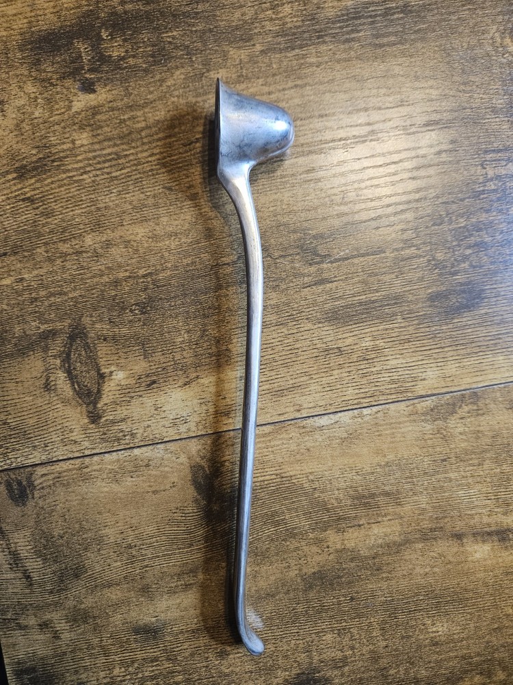 Silver Plated Candle Snuffer No Markings  9-3/4"