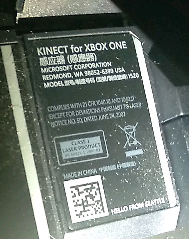 Microsoft Xbox One Kinect Sensor Bar - Black