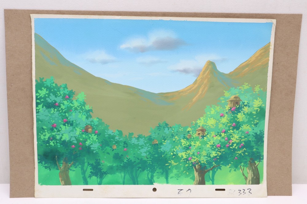Original Hand Painted Animation Production Background (229-43)