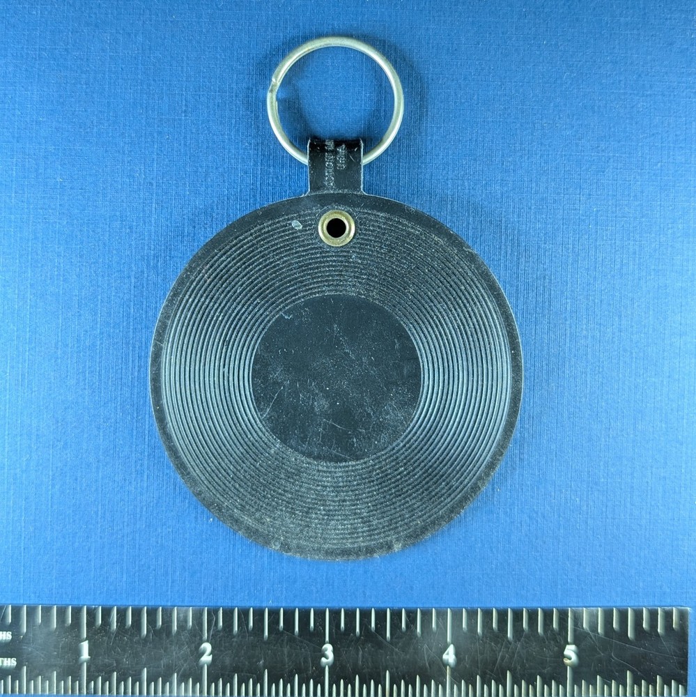 Beatles Shea Stadium 1965 Keychain Sid Bernstein Presents Vinyl Record Shape