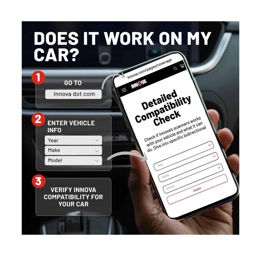 Innova 5210 OBD2 Scanner & Engine Code Reader, Battery Tester, Live Data, Oil...