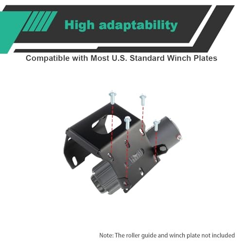 Winch Mounting Plate, Winch Mount Bracket Fit for Rancher Foreman Rubicon