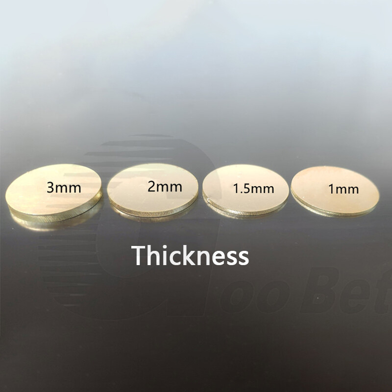 H62 Solid Brass Disk Circle Blanks Discs Round Sheets 10-300mm Dia 0.3-4mm Thick