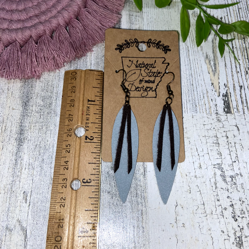 Handmade Boho Felt Dangle Earrings
