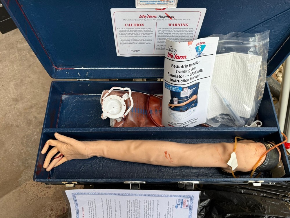 Arm & Case Nasco Life/Form Pediatric Injectable Training Arm Simulator