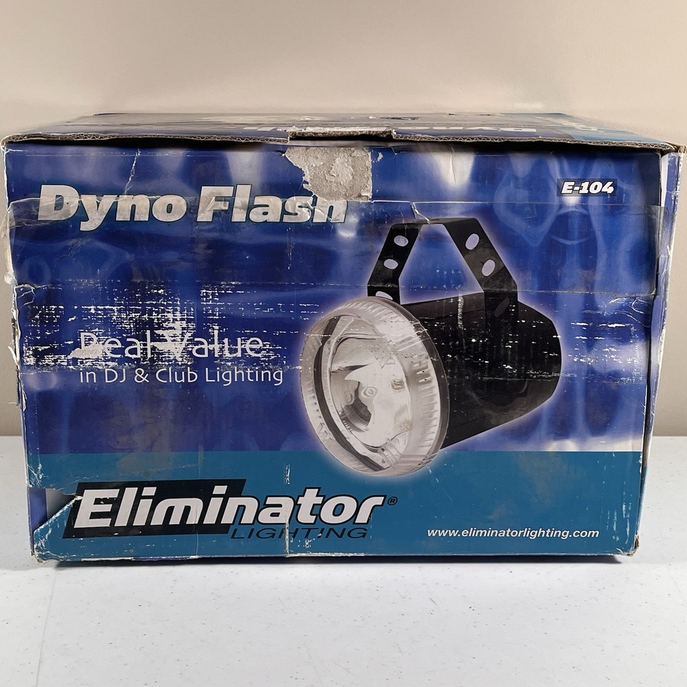ELIMATOR LIGHTING E 104 VARIABLE FLASH STROBE LIGHT TESTED WORKING