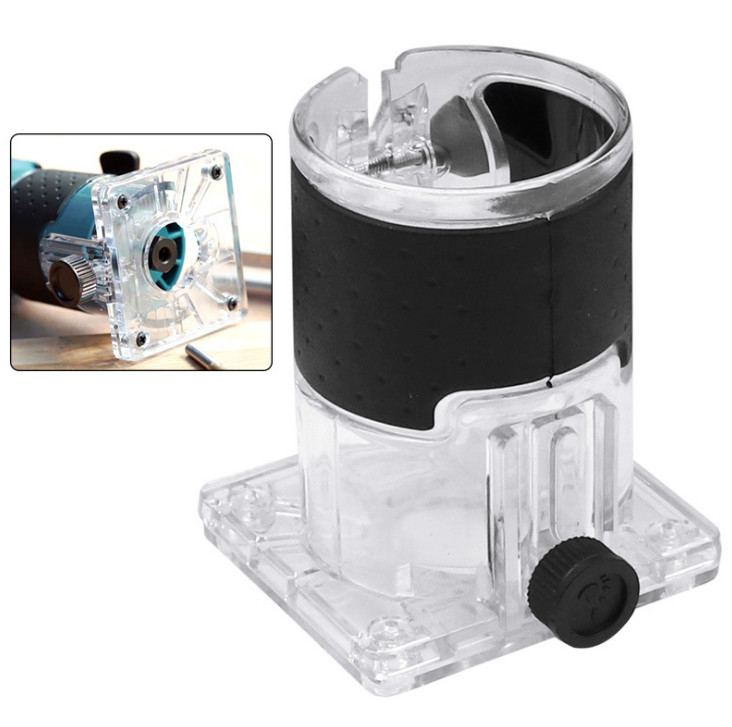 Plastic Cylinder Design Base Assembly Plastic Trimming Machine Transparent Cover