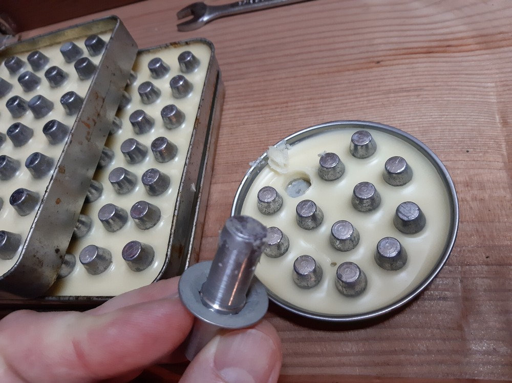 9mm .357 Bullet Lube Cutter for pan lubing cast bullets