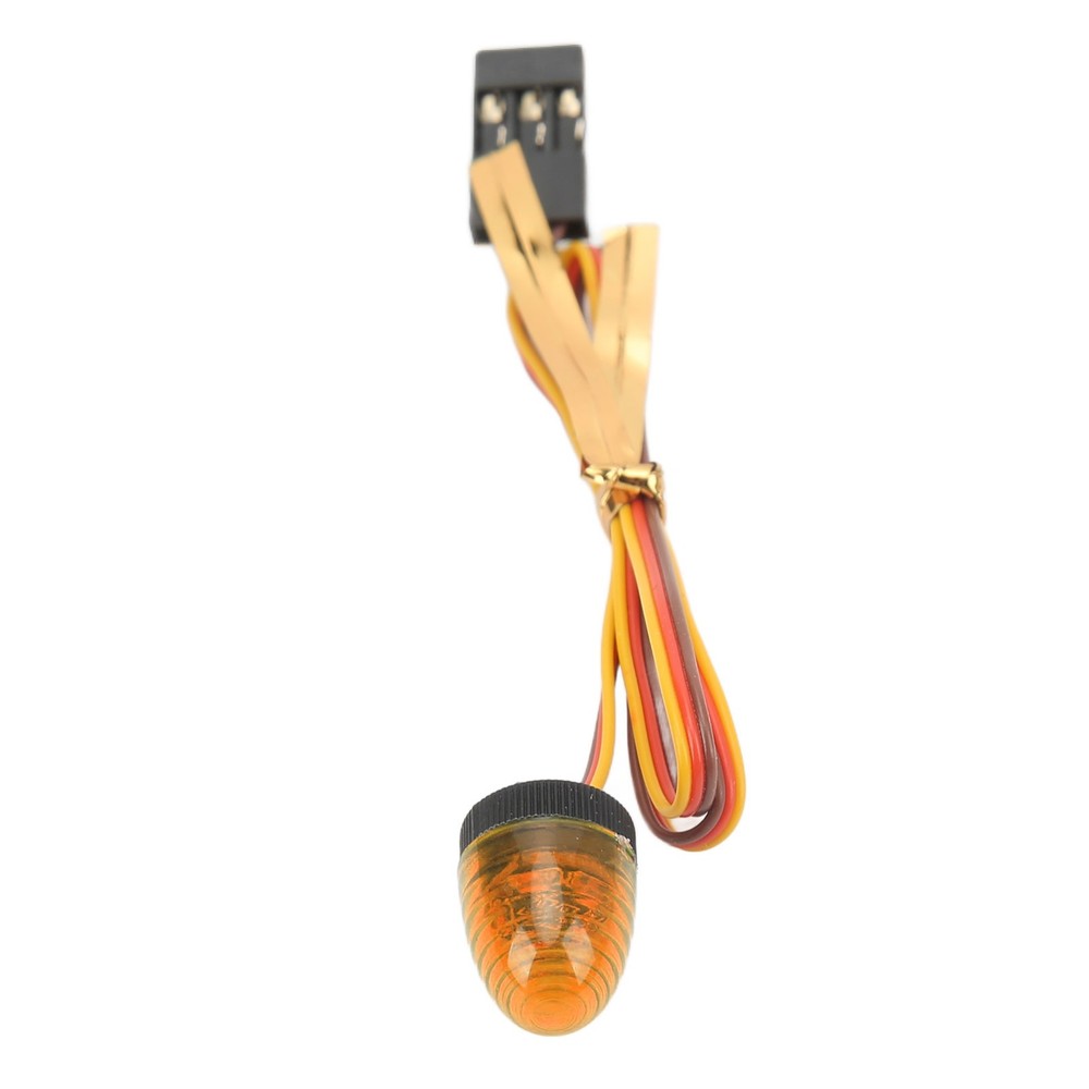 Yellow RC Car Alarming Light 5 Light Modes High Simulation Round Compact Y