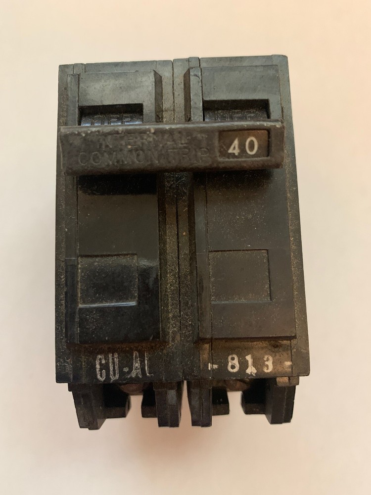 GE 40 AMP DOUBLE POLE 2 POLE 40A CIRCUIT BREAKER TESTED